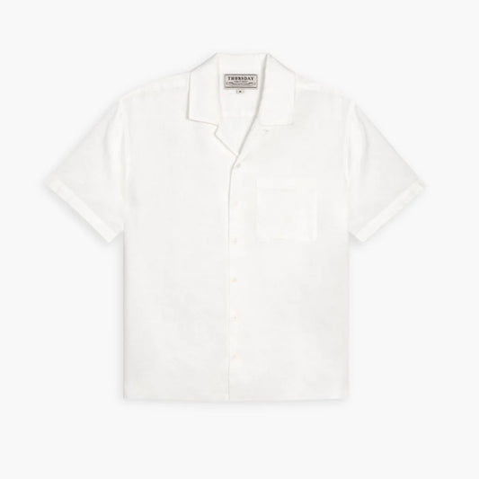 Linen Camp Shirt | White